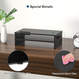 BONTEC Wood Monitor Stand Riser, Desk Monitor Stand with Smartphone Ho