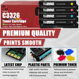 C3326 MC3326 Toner Cartridge Compatible for Lexmark C331HC0 Cyan Toner