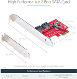 SATA PCIe Card 2 Ports 6Gbps Non-RAID 2 Port Non-RAID