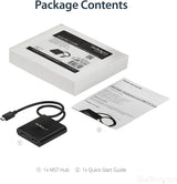 StarTech USB-C to HDMI MST Hub 2 Port Splitter
