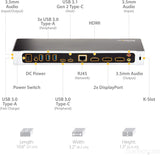 StarTech USB-C Dock Triple 4K Monitor 2x DP+HDMI 100W