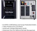 Onduleur Smart App Sinewave CyberPower PR750LCD3C, 750VA/750