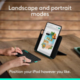 Logitech Flip Folio, Keyboard Case for iPad Pro 11-inch (M4 & M5) & iP