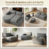 L Shaped Cloud Boneless Couch