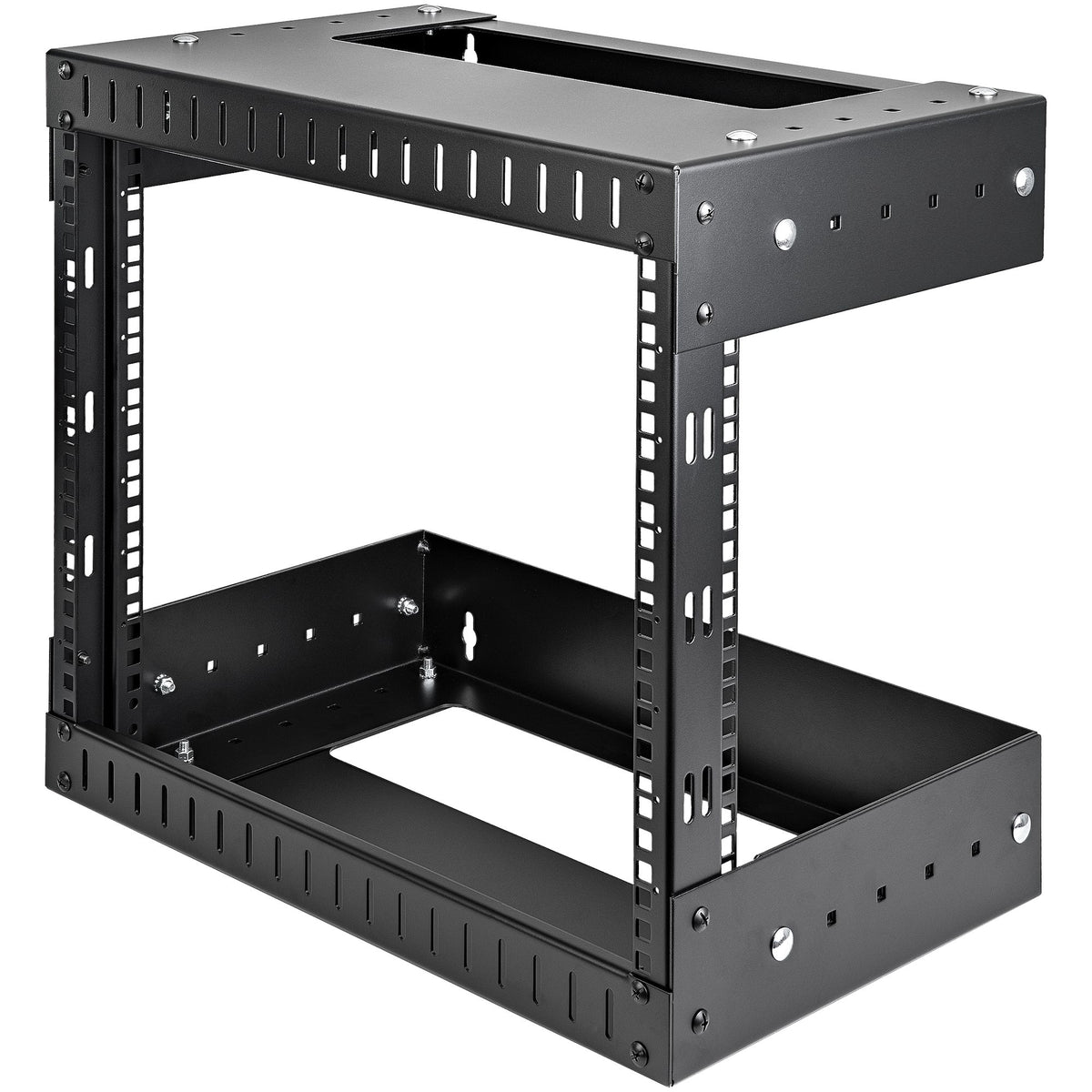 StarTech.com 2-Post 8U Open Frame Wall Mount Network Rack with Built-i