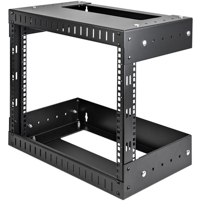 StarTech.com 2-Post 8U Open Frame Wall Mount Network Rack with Built-i