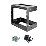 StarTech.com 2-Post 8U Open Frame Wall Mount Network Rack with Built-i