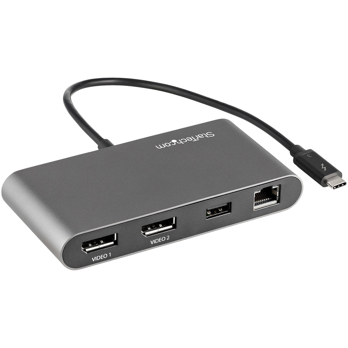 StarTech.com Dual-Monitor Thunderbolt Mini Dock, 4K 60Hz DisplayPort