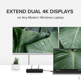 Plugable Technologies 4K DisplayPort and HDMI Dual Monitor Adapter for