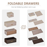 Dresser with 5 Drawers, Chest of Drawers with Metal Frame, Fabric Dresser for Living Room