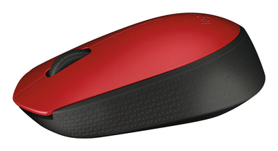 Logitech M171 Wireless Mouse - 10m Range, Red