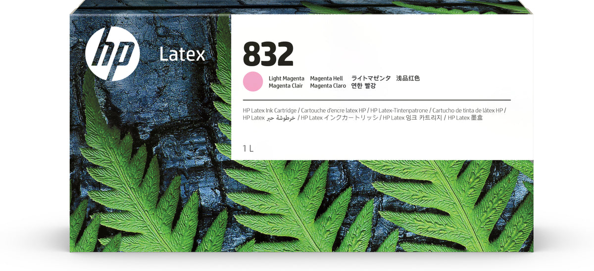 HP 832 1-liter Light Magenta Latex Ink Cartridge
