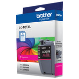 Cartouche d'encre magenta haute capacité Brother LC401XLMS