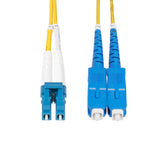 Câble fibres optiques StarTech.com 2 m (6,6 pi) LC vers SC (UPC) OS2 monomode duplex