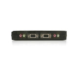 StarTech.com 4 Port Black USB KVM Switch Kit with Cables and Audio