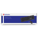 Clavier Verbatim 70724 avec souris incluse, sans fil RF noir