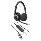 HP Poly Mission 825 Stereo USB Wired Headset with ANC