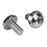 StarTech.com 100-Pack M6 12mm Screws, Square Hole Cage Nuts and Instal