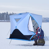 4-Person Pop-up Ice Fishing Tent, for Low-Temp -22℉