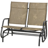 Outdoor Glider Bench, Patio Glider for 2 Persons