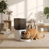 Automatic Cat Feeder, 2.4G WiFi, Smart APP Control 8L Pet Feeder Dispenser 1-10 Meals with 10s Meal Call Back
