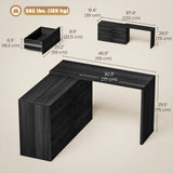L Shaped Computer Desk Home Office Desk with