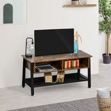 Industrial TV Stand, TV Console Table for TV up to 45'' Flat Screen