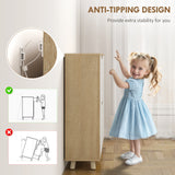 Narrow Shoe Cabinet, Shoe Storage Cabinet with 4 Flip Drawers and Adjustable Shelves for 16 Pairs of Shoes