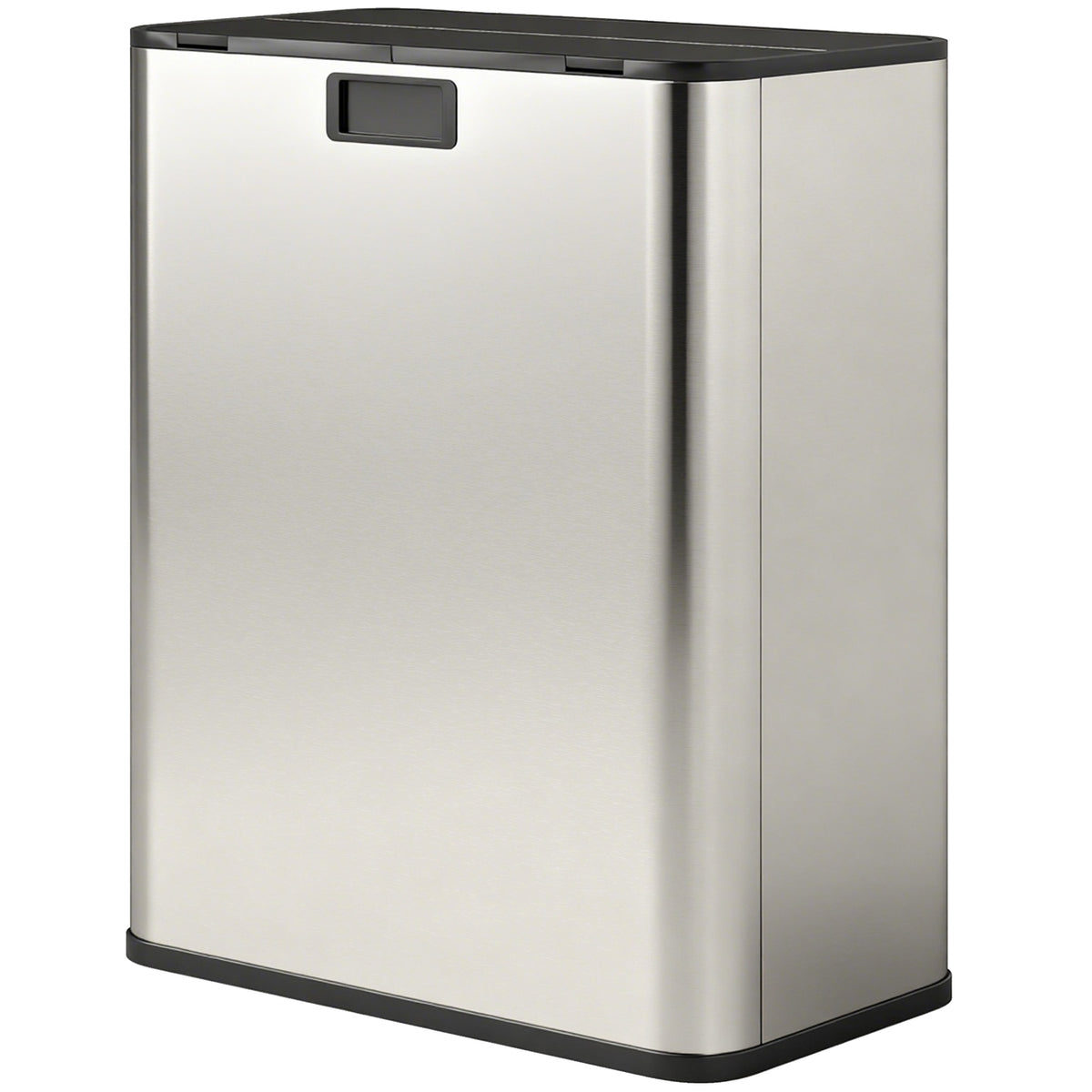Poubelle double à couvercle à fermeture douce, poubelle avec seau intérieur amovible pour cuisine 2 x 7,4 gal (2 x 28 L)