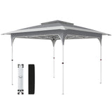 11.5 x 11.5 ft Pop Up Canopy Tent with 1-Button Push Easy Setup, UPF 50+ 2-Tier Instant Canopy with Carry Bag