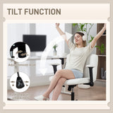 Criss Cross Chair with Flip-up Armrests, Wide Office Chair with Adjustable Height, No Wheels