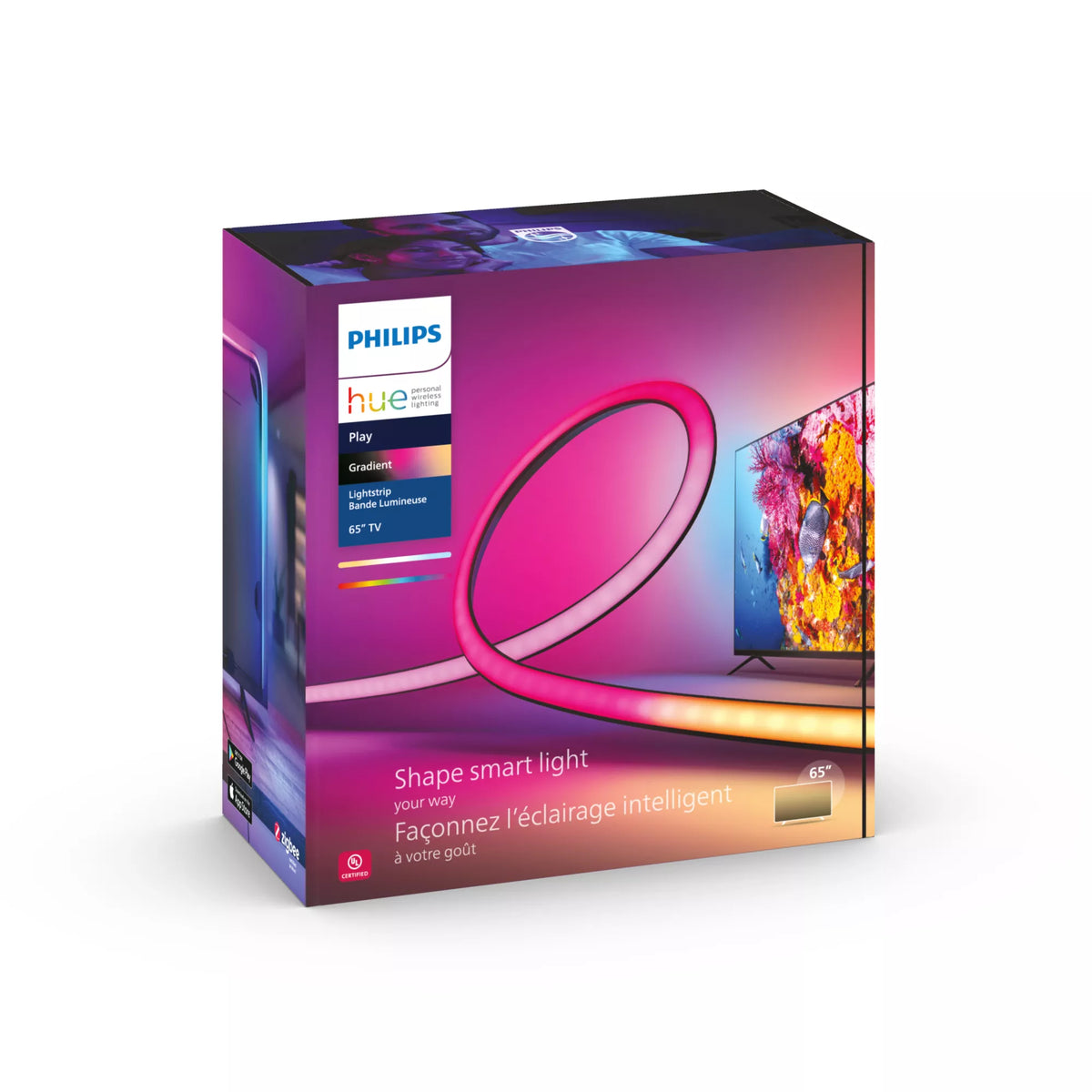 Philips Hue Play Gradient Lightstrip 65-inch Smart Lighting