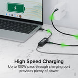 ADAPTATEUR ETHERNET USB-C PLUGABLE 2,5GBPS ADAPTATEUR 100W POWER DELIVERY