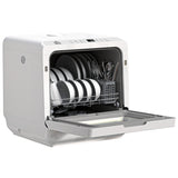 Portable Dishwasher, Counter Dishwasher with 4 Place Settings, 5 Washing Programs