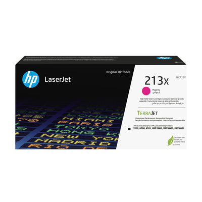 Cartouche de toner LaserJet HP 213X magenta authentique à rendement élevé