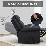 Manual Recliner Chair with Vibration Massage