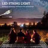 Tapis extérieur imperméable pour camping avec lumières LED, 12' x 9'