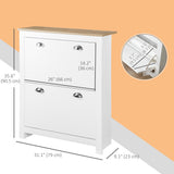 Armoire à chaussures moderne avec 2 tiroirs rabattables et tablettes ajustables, organiseur de rangement pour 12 paires pour entrée
