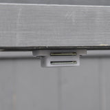 Wooden Garden Tool Storage Shed Kit with Hinged Roof, 2-Tier Shelves and Double Doors