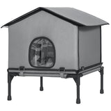 Outdoor Cat House, Foldable Feral Kitty Shelter for Kittens