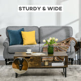 Stylish Midback Double Sofa with Sponge Padding, 2 Seater Sofa Couch, with Rubber Wood Leg