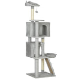 63 Inch Cat Tree with Sisal Scratching Posts