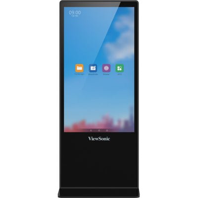 ViewSonic 55IN FREE-Standing Interactive Digital Eposter, 3840X2160 Resolution, 450 CD/M2 Brightness, 16/7 Operation Rating, USB Media Playback
