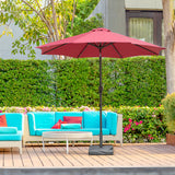 44lbs Square Cement Patio Umbrella Base Stand, Outdoor Garden Parasol Base Umbrella Weight Stand Holder Fits Φ1.3