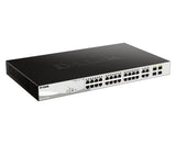 D-Link 28-Port Gigabit PoE Smart Managed Switch including 4 Combo Port