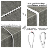 50ft White Slim CAT6 Cable