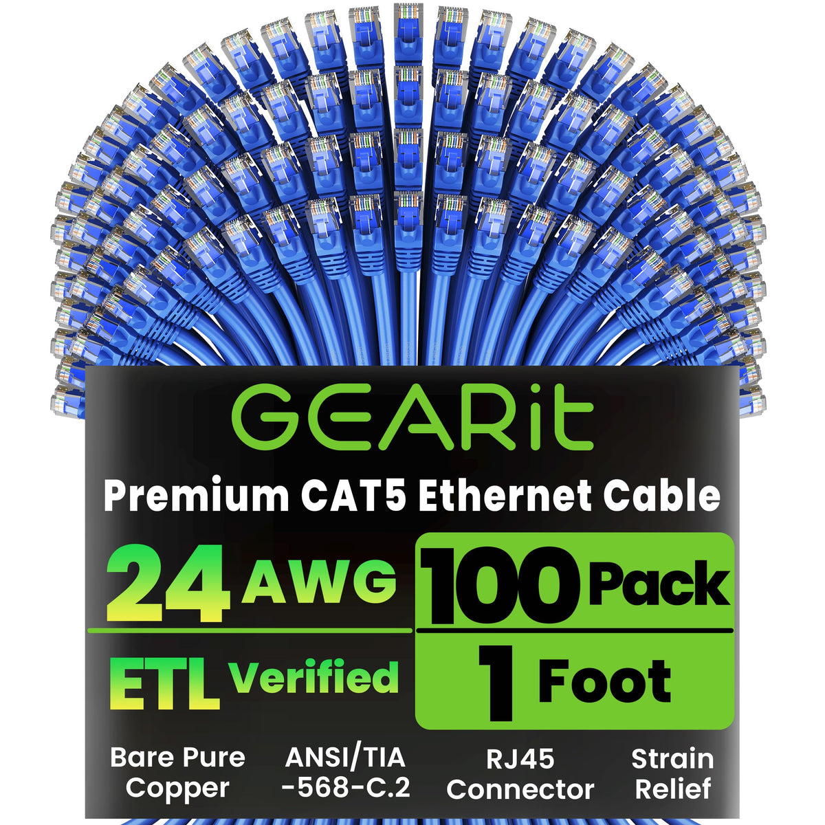 35 FT BLUE SNAGLESS CAT5E PATCH CABLE