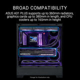 ASUS A31 Plus Black ATX case (Hidden-Connector motherboards, 360mm rad