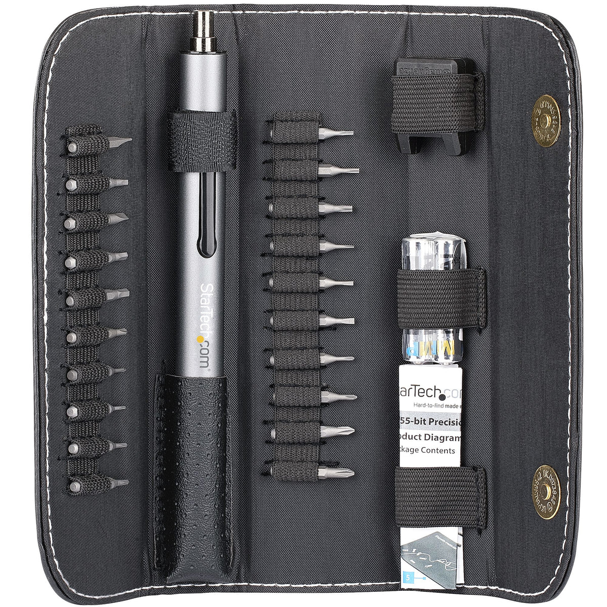 StarTech.com Ensemble tournevis de précision électrique 20-Bit - Portable/Mini