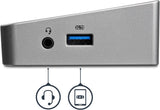 StarTech.com Triple Monitor USB 3.0 Laptop Docking Station - 4K HDMI